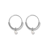 Oval Pearl Pendant Earrings Light Luxury Advanced Design Sense